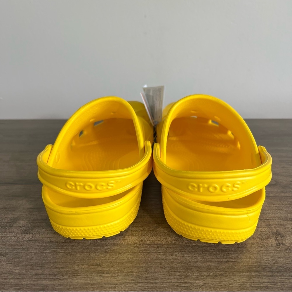 CROCS NEW Unisex Ralen Yellow Clog Size 8 or 10 #B1866 - Picture 6 of 8